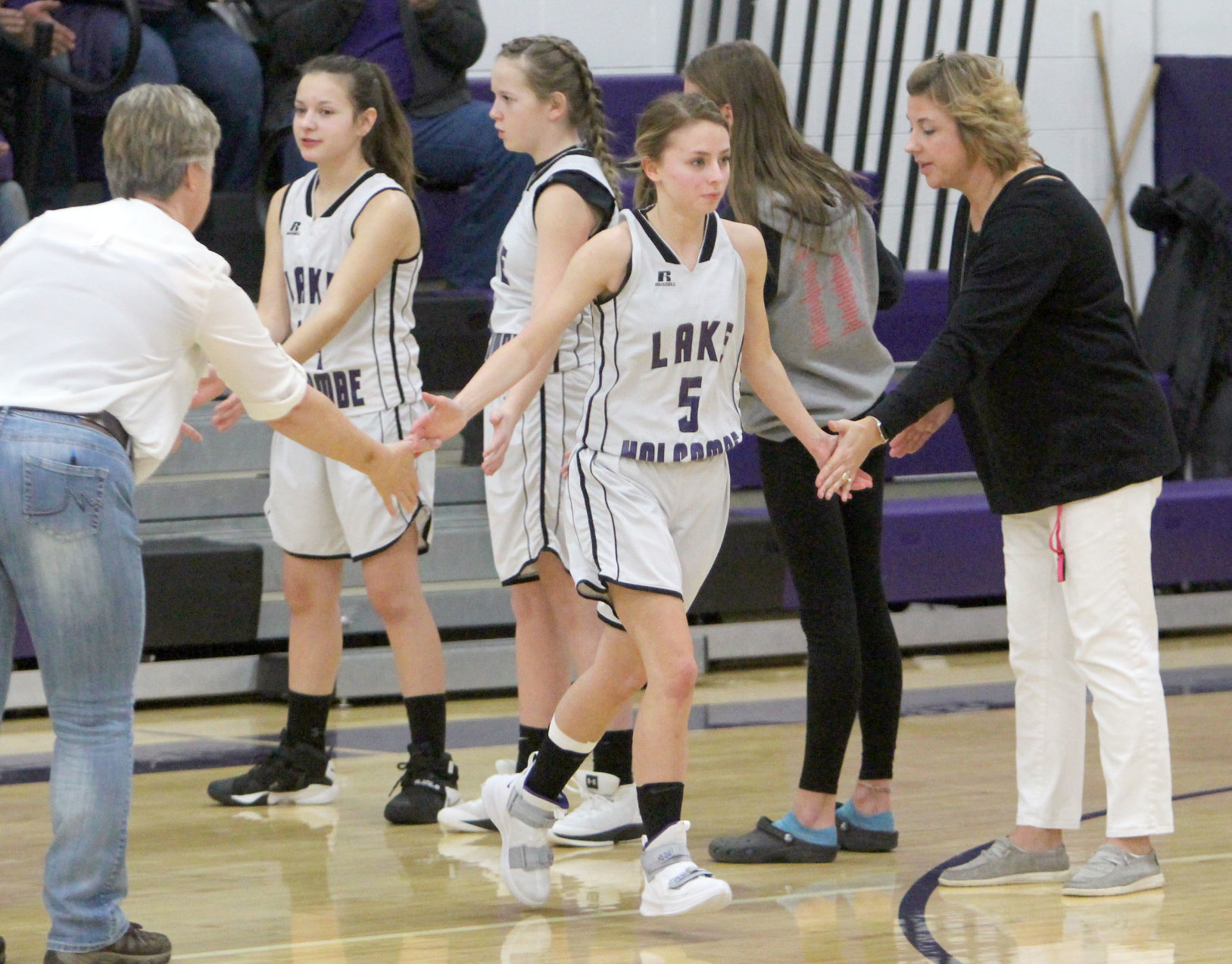 New Auburn at Lake Holcombe girls basketball 12-13-19